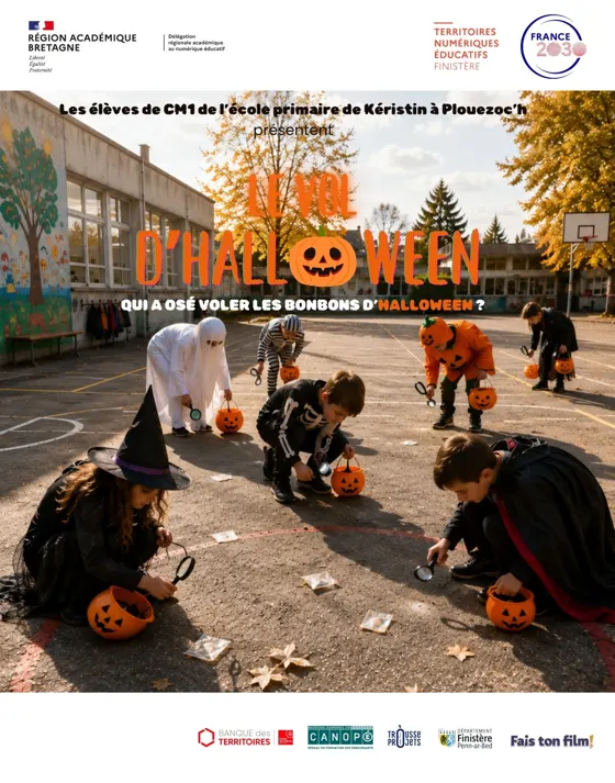 Affiche du film Le vol d'Halloween